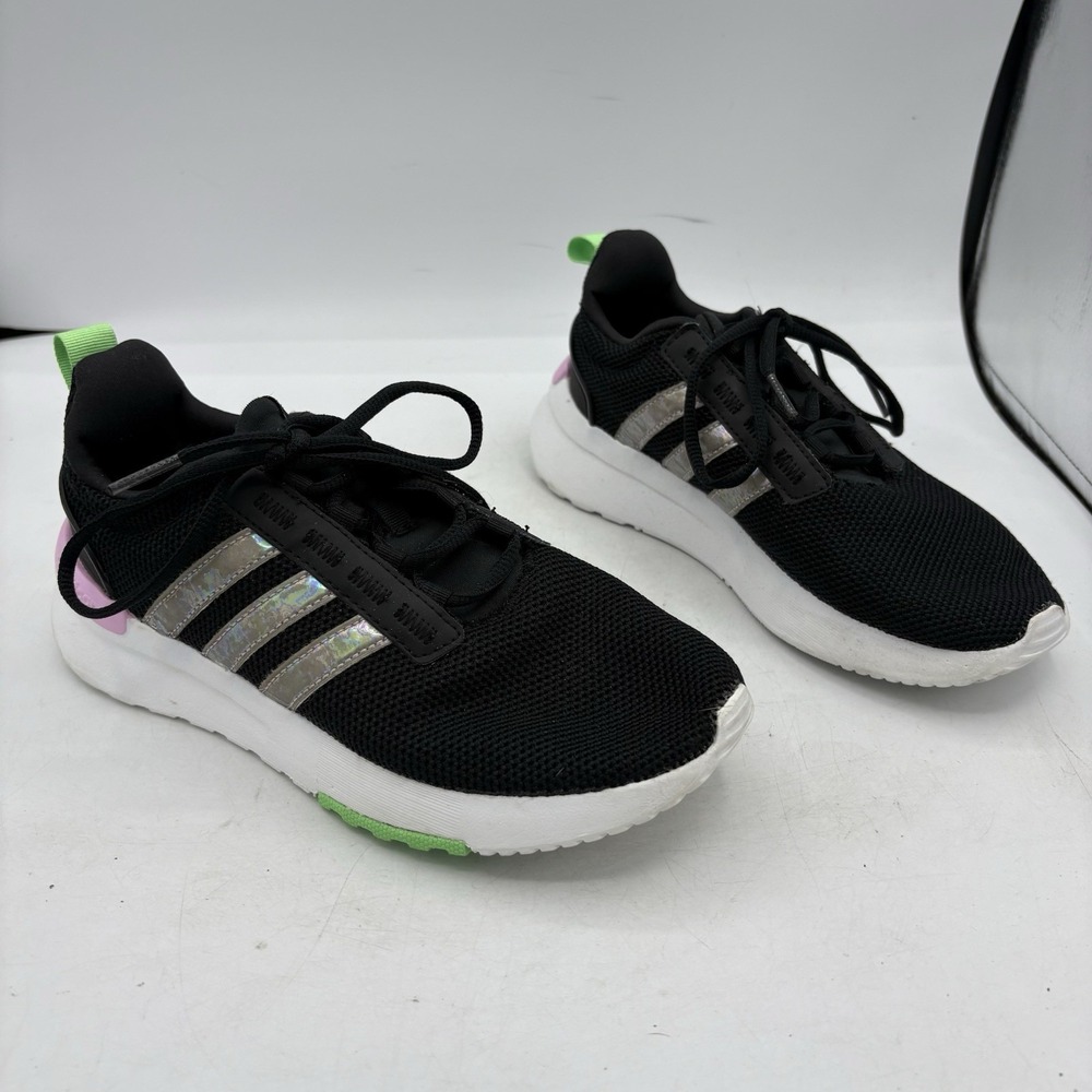 Adidas Shoes Girls Size 3 Youth Racer TR 21  Athletic Sneakers Black HQ6387